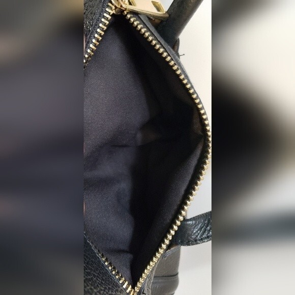 Borse In Pelle Black Leather Handbag Made in Italy - Picture 9 of 14